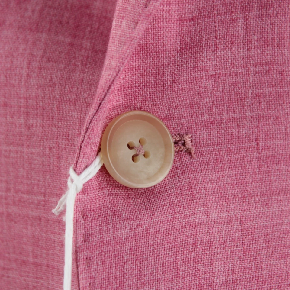 Sartoria Partenopea NWT Linen Blend Sport Coat Size 58R (48R US) In Red - Image 2 of 4