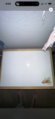 Vintage CORNING WARE La Sauge ''Spice Of Life'' Counter Saver Cutting Board 14x10''