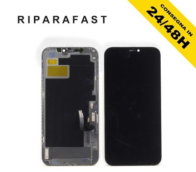 Display Für Apple IPHONE 12 12 Pro LCD Inccel Touch Screen Display Glas Schwarz