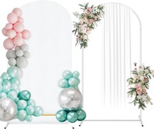 6.6FT Arch Backdrop Stand and Cover Set Wedding Arch Frame for Ceremony Birthday
