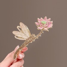 Lotus Hair Claw Chinese Vintage Style Retro Hanfu Elegant Hair Accessory