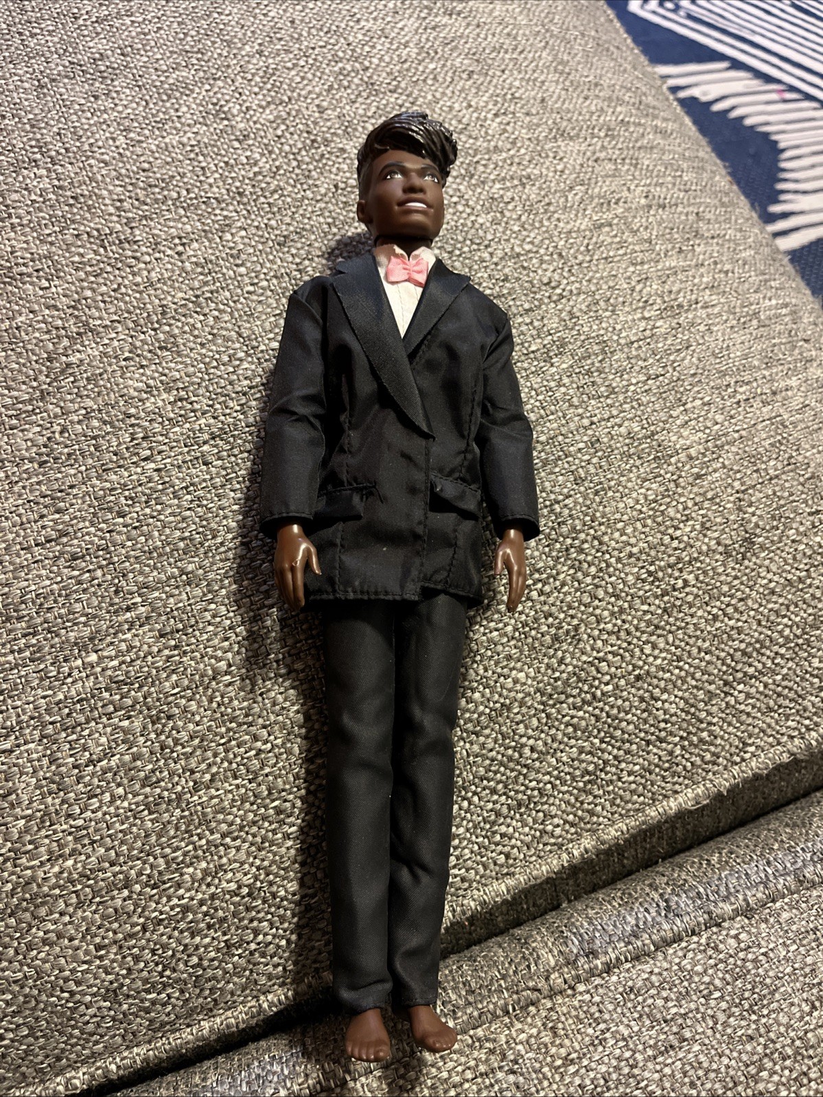 1991 Mattel Barbie AA African-American Black Ken Doll Tuxedo ribbon Rare