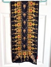 Oscar de la Renta Vibrant Jewel Rectangle 100 Silk Scarf Spring Summer Fall