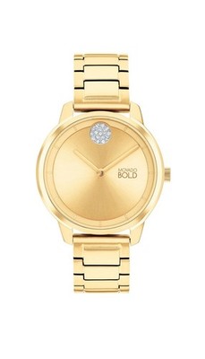 Brand New Movado Trend Element Women s PVD Stainless Steel 34 mm Watch 3600978