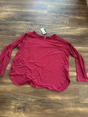 IDEOLOGY Womens PlusTop Flex Stretch Cranberry SIZE 2X NWT