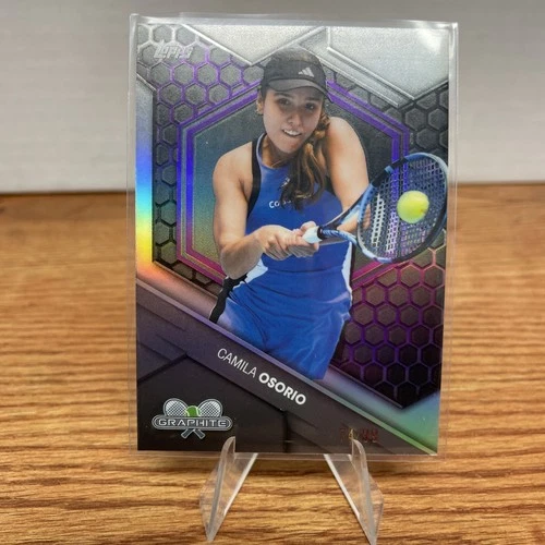 2026 Topps Graphite Tennis Purple Refractor Camila Osorio #83