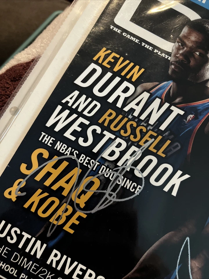 Kevin Durant And Russell Westbrook Signed Dime Magazine May/June 2011 JSA - Image 3 of 4