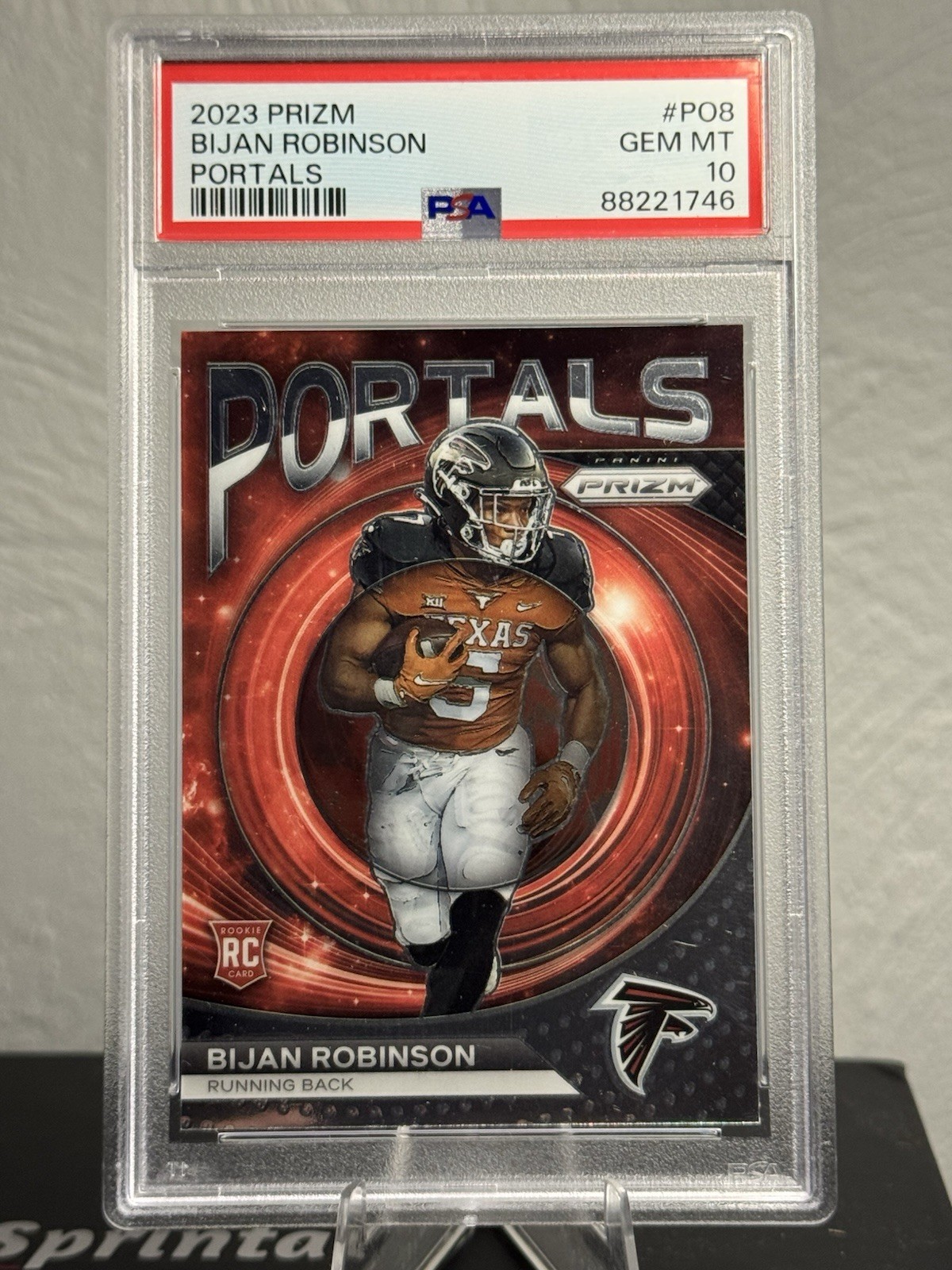 Bijan Robinson Panini Prizm Portals #PO8 Base