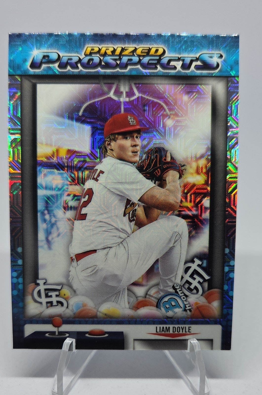 2025 Bowman Draft - Prized Prospects Liam Doyle #PP-4 Mojo Refractor (RC)