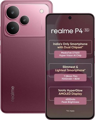 realme P4 5G (Red 128GB 6GB RAM) Global Version - ''NO TARIFFS IN USA''