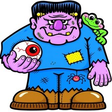30 Custom Cartoon Monster Personalized Address Labels
