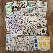 Lot Of Vintage Sticker 90s Mrs. Grossman Holiday Calendar Crafting Scrapbook