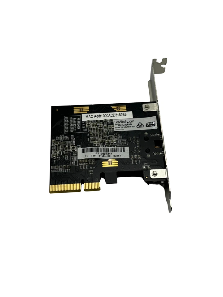 StarTech ST10GSPEXNB 1 Port PCI 10GbE RJ-45 Network Card Full Height - Image 3 of 3