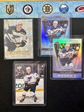 (4) Jimmy Snuggerud Rookie Lot - Young Guns / MVP Silver / Metal Unv. BLUES 🏒🏒