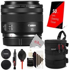 Canon RF 35mm f/1.8 IS Macro STM Lens with Top Accessory Kit