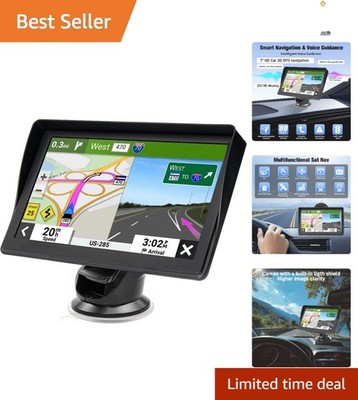 7'' HD Touchscreen GPS Navigator with Free Lifetime Map Updates for All Vehicles