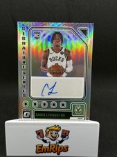 2023-24 Panini Donruss Optic Signature Series Chris Livingston SS-LGN Holo Prizm