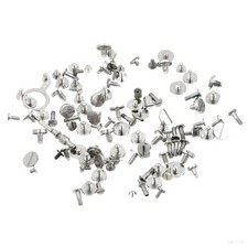 Gtziqa Watch Screws, 100Pcs Battery Clamp Screw Watchs Silver