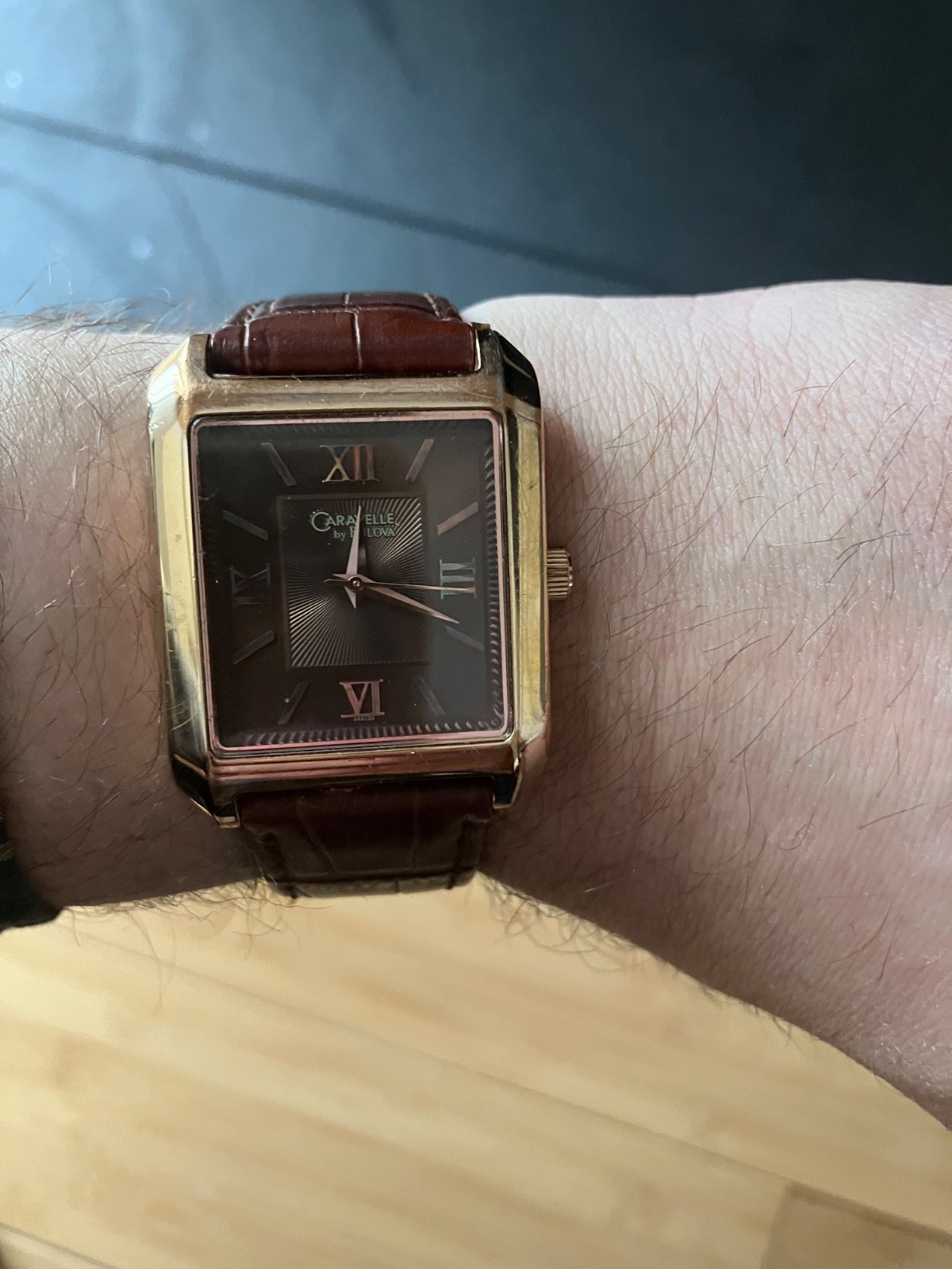 Bulova Caravelle  Mens Tank Quartz Watch from 2011