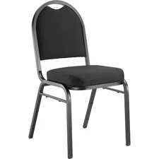 National Public Seating 9260-Bt Stacking Chair, 9200 Series, Fabric Black