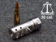 5/8x24 Self Timing 30 cal. Stainless Muzzle brake Made in the U.S.A.