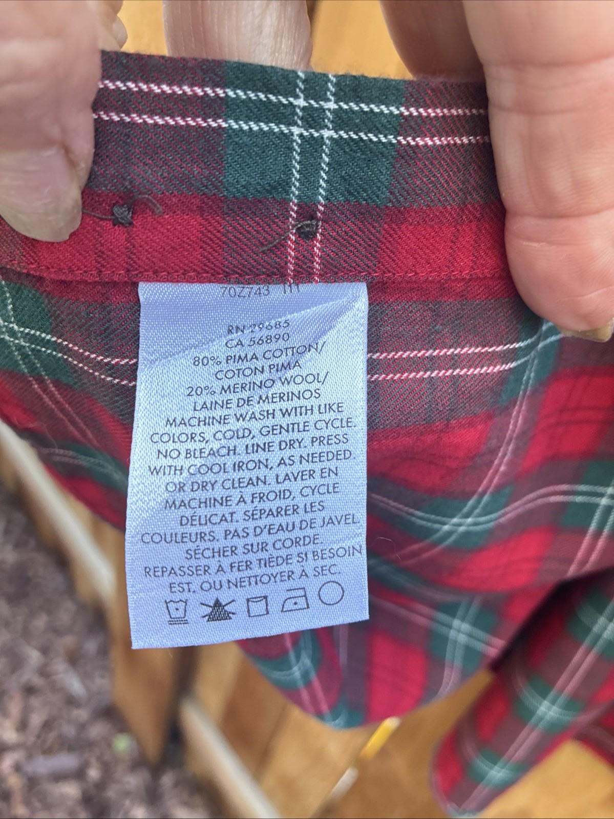 Pendleton Canteburry Cloth Fitted Button Shirt Co… - image 4