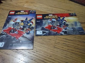 Lego Marvel Super Heroes 76077 Iron Man Detroit Steel Strikes Manuals Only