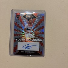 Panini 2024-25 Select Youth Explosion Bub Carrington Wizards Auto RC #YE-BUB