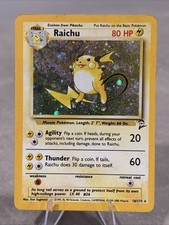 Pokémon TCG Raichu Base Set 2 16/130 Holo Card Holo Rare LP on eBay