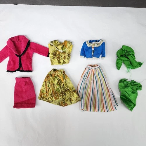 60s/70s/80s Vintage Barbie Two-piece Sets Skirt and Top Lot Of 4 PLZ READ
