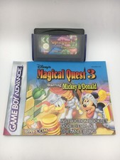 Game Boy Advance 2005 - Mickey & Donald Magical Quest 3 w/ Manual (Works)