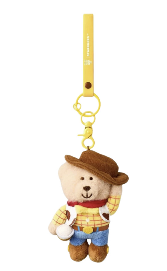 Starbucks Korea Limited Toy Story 5 Woody Bearista Keychain New Sealed