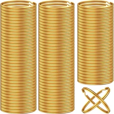 200PCS Key Rings, Split Bulk Keyrings for Keychain and Crafts (25mm) (Gold)