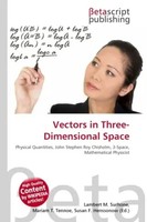 Lambert M. Surhone (U. A.) | Vectors In Three-Dimensional Space | Taschenbuch
