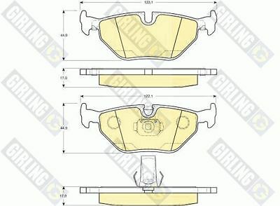 Girling Rear Brake Pad Set for BMW 5 Series Alpina B10 1997-2004 6112652 NEW