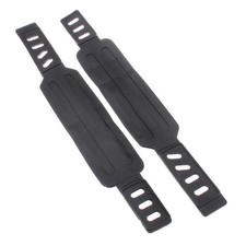 Universal Exercise Bike Pedal Straps Adjustable Rubber Cycle Replacement 1 Pair