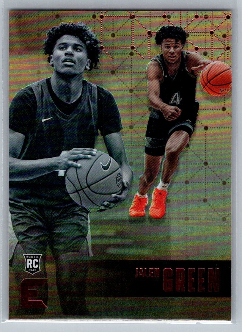 2021 Panini Chronicles Essentials Draft Picks 104 Jalen Green RC Houston Rockets