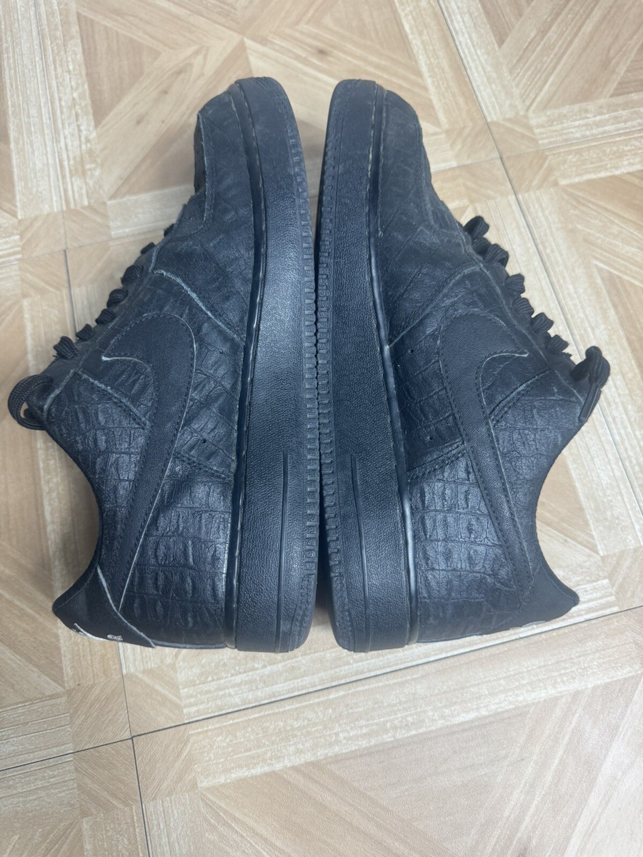 Nike Air Force 1 Low '07 LV8 Black Croc Size 10.5 Limited Nike Air Force 1 Low '07 LV8 Black Croc Size 10.5 Limited