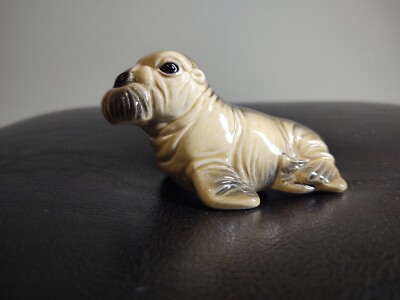 Cute Vintage porcelain Goebel Walrus figurine  W. Germany 
