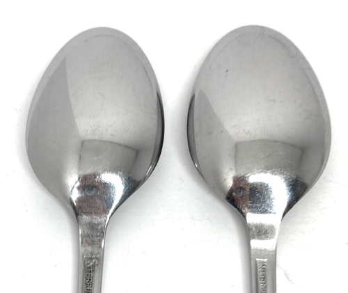 Interpur Florenz Oval Soup Spoon Stainless Japan set of 2 Vintage - Picture 5 of 10