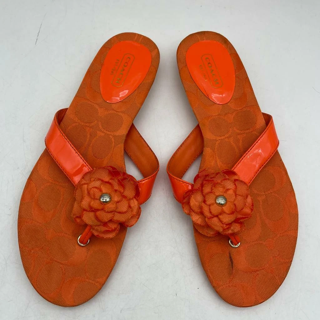 coach leather slippers
