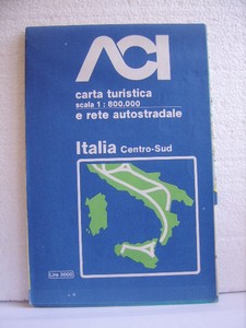 Italia Centro Sud Carta Turistica Stradale Scala 1 800 000 Aci 1976 Ebay Cartina Stradale Italia Aci