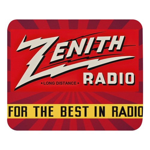 Zenith Radio Lunga Distanza - Mouse Pad NUOVO 9,5" x 7,75" Antiscivolo Gaming PC Portatile - Foto 2 di 4
