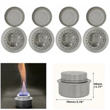 2/4X Alcohol Stove Camping Portable Burner Outdoor Backpacking Cooking BBQ Tool