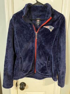 NFL New England Patriots Medium Women s Full-zip Jacket Navy Blue