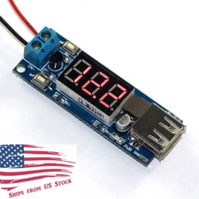 2 in 1 4.5V-40V Voltmeter & 5V USB Charger Step-Down Buck Power Converter Module