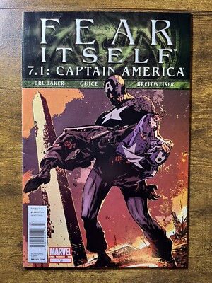 FEAR ITSELF 7.1 EXTREMELY RARE NEWSSTAND VARIANT CAPTAIN AMERICA MARVEL 2012 B