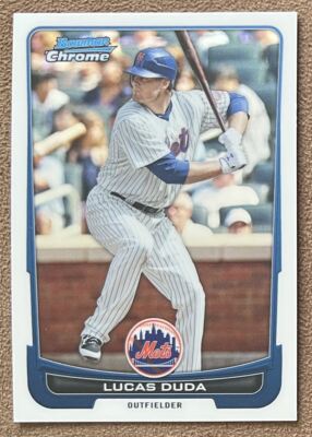 2012 Bowman Chrome Lucas Duda New York Mets #141 Topps MLB Baseball