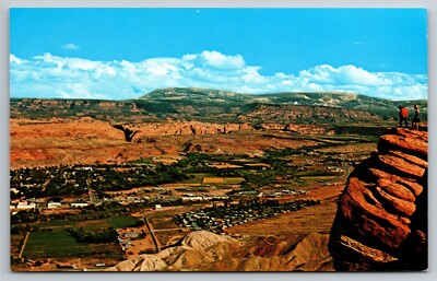 Postcard Moab Utah UT Aerial View Rocky Mountains Scenic View