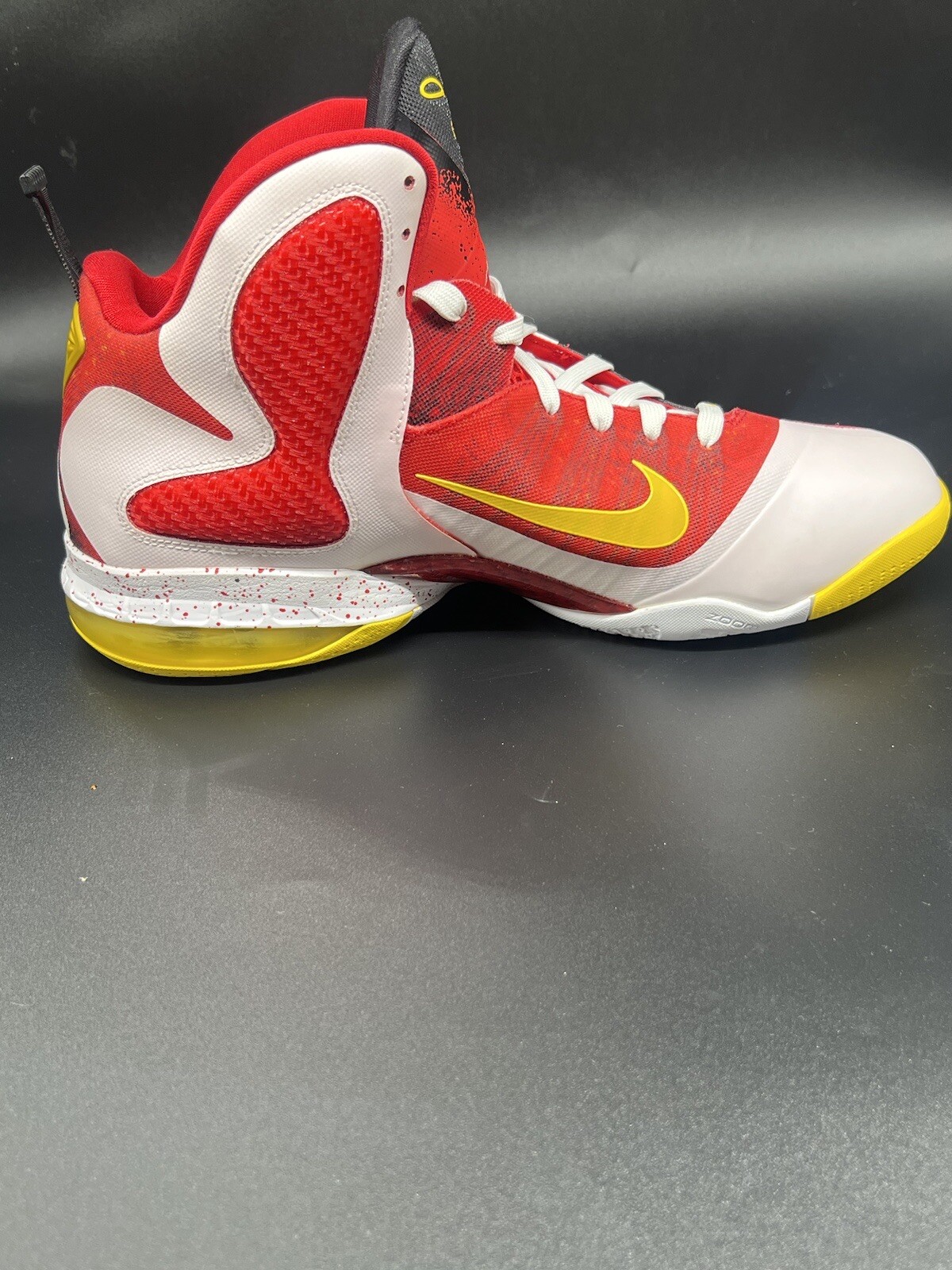 Size 13 - Nike LeBron 9 SAMPLE Deadstock “Championship Pack” Red/White/Yellow image 6
